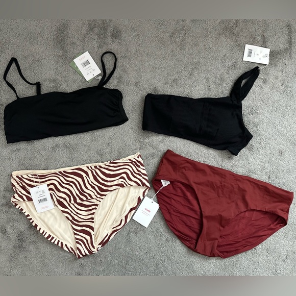 NWT Andie Swim Bikini Bundle 4-Piece Hipster Wynwood Newport Size Medium - Picture 1 of 6